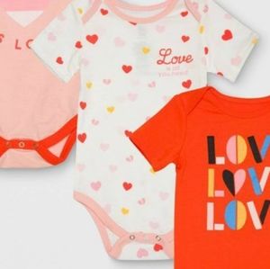 TARGET Junk Food short sleeve "Love" bodysuit.